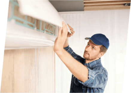 Air conditioning repair service by Paragon Service Pros in Maryland, showcasing skilled technicians at work.