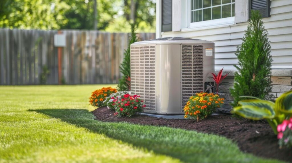 Technician focused on fixing an AC unit in a Maryland residence
